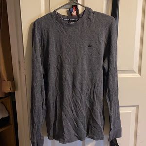 Long sleeve gray thermal shirt